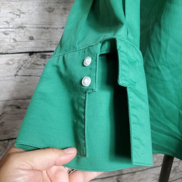 Chico's No Iron Stretch Solid Shirt Size Large NWT Reg $79.50 - Picture 3 of 10